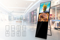 43 İnç Katlanabilir Ultra İnce Dijital Tabela Menü Panosu Ticari Poster Kiosk Katlanır Ekran İç Mekan OEM Reklam Oynatıcısı