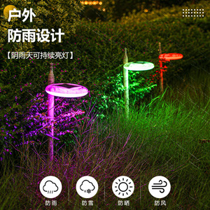 Luces Solares para Jardín, Lámpara LED Impermeable para Caminos, Decoración de Patio y Césped con Panel Solar, Garantía de 3 Años - Product Image 5
