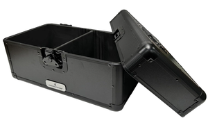 Boîte de <span class=keywords><strong>rangement</strong></span> pour disques vinyles en aluminium noir de 7 pouces <span class=keywords><strong>45</strong></span> <span class=keywords><strong>tours</strong></span> par minute (peut contenir jusqu'à 200 disques) - Product Image 3