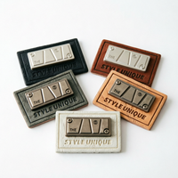 Nouveau type d'étiquette en PU gaufré, patch/étiquette/badge Jacron pour vêtements en denim et en cuir