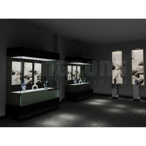 O projeto personalizado armário de exposição do museu museu vitrine de exposição de vidro temperado com fechadura - Product Image 2