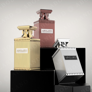 100ml Square Perfume Glass Bottle <b>Empty</b> Spray Special Design Cosmetic Fragrance Container Perfume Bottle With <b>Box</b> Packaging - Product Image 3