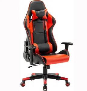 Pakistan popüler 2D kol dayama PC sandalye oyun özel renk logo yüksekliği ayarlanabilir yarış sillas gamer bilgisayar sandalyesi
