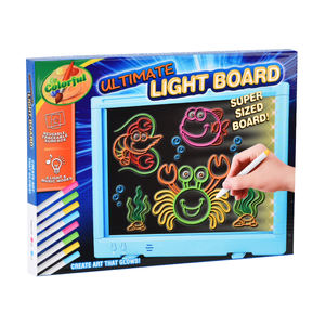 لوح كتابة رقمي محمول قابل للمسح بشاشة ملونة 14 بوصة للأطفال مع إضاءة وموسيقى - Product Image 6