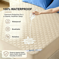 Protège-matelas imperméable King Size à poches profondes, housse en microfibre anti-salissures 6-18 pouces, respirant, vente en gros