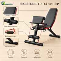Banc de musculation pliable multifonction réglable en promotion avec fonctions d'haltérophilie et de redressements assis pour la musculation