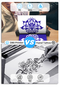 Portable A4 Tattoo Stencil <b>Printer</b> Rechargeable Wireless Thermal <b>Printer</b> Inkless Fast Transfer for Mobile Tattoo Service Use - Product Image 6