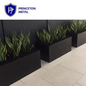 Ngoài trời đường phố trang trí lớn hình chữ nhật vuông nhôm plante hộp - Product Image 4