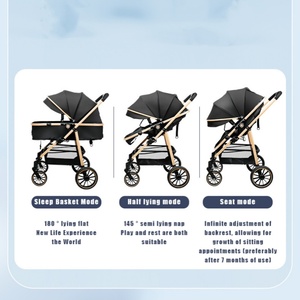 Xe đẩy em bé thoải mái và có thể điều chỉnh với dây nịt 5 điểm - Product Image 4