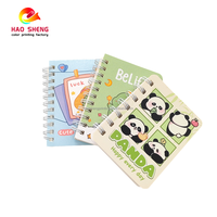 Cuaderno Portátil Mini de Tapa Dura con Espiral A7, 80 Hojas de Papel Recubierto, Diseño de Dibujos Animados, Venta al Por Mayor