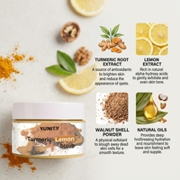 Gommage Corporel Luxe au Curcuma et Citron, Exfoliant Hydratant et Blanchissant à la Glycérine et aux Extraits de Fruits, Haute Qualité, Vente en Gros