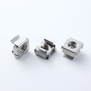 304 écrou encliquetable en acier inoxydable trou carré flottant fer écrou à clipser pour armoire de Machine connecteurs à vis supports d'étagère - Product Image 5