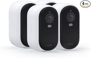 Caméra de sécurité <span class=keywords><strong>sans</strong></span> <span class=keywords><strong>fil</strong></span> <span class=keywords><strong>Arlo</strong></span> Essential 2K avec projecteur, intérieur/extérieur, 2e génération, audio bidirectionnel, vision nocturne couleur, détection de mouvement - Product Image 1