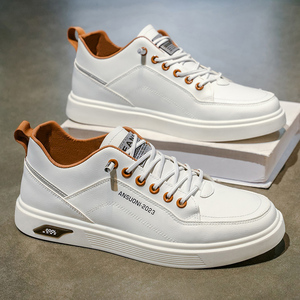 Nouvelles Chaussures Décontractées Blanches Basses pour Hommes Printemps-Automne 2025, Minimalistes, Polyvalentes, Confortables et Respirantes - Product Image 4