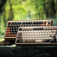 Clavier mécanique en bois AKKO MU02 Mountain Seclusion 75% rétroéclairé RGB avec batterie 5.0 4000mAh, Hot-Swap, personnalisable OEM