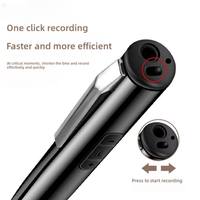 Stylo Enregistreur Vocal Portable 360 °   Capture vocale, réduction numérique du bruit, enregistrement en un clic avec heure et date