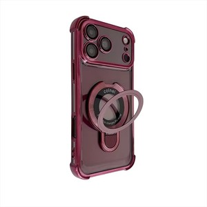luxury electroplating case tempered glass camera lens protector for <b>iphone</b> 17 16,for <b>iphone</b> 18 pro max case 360 <b>stand</b> - Product Image 3