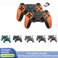 Control de Videojuegos Inalámbrico M8 de Alta Definición para Dos Jugadores con Giroscopio de Seis Ejes y Función Turbo, Compatible con PC