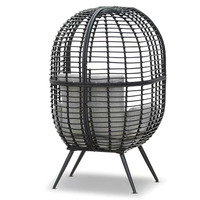 Usine directe Villa extérieure moderne ferme étanche Patio balcon cour hôtel aluminium PE rotin osier oeuf unique