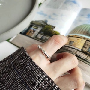 S925 Sterling Silver Olive Oval Teardrop <b>Opening</b> <b>Ring</b> For Women Fashion Jewelry Gift - Product Image 2