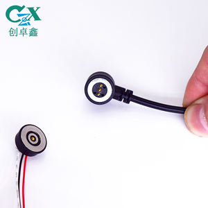 4 핀 회전식 원형 포고 6 핀 스프링 장착 마그네틱 포고 핀 커넥터 USB 케이블 - Product Image 3