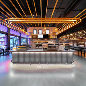 Thương mại đồ nội thất quán cà phê kiosk nhà hàng Tủ cà phê cửa hàng Modular truy cập cà phê thiết kế cửa hàng cà phê truy cập - Product Image 6