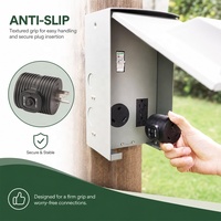 Adaptateur de courant RV Guankai 30A à 125V avec disjoncteur de protection contre les surcharges NEMA 5-15P NEMA TT-30R en cuivre
