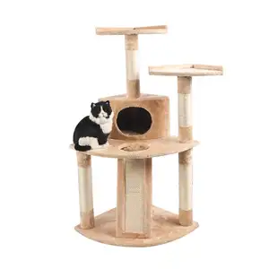 צעצועי חתול טיפוס לחתולים דובדבן פריחת גרדן Condo צעצוע סט מגרד חבל מתלה מסגרת טיפוס עץ חתול מגדל עץ