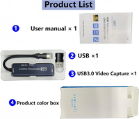 Carte de capture vidéo USB 3.0 Type-C avec port d'extension USB3.0 PD 100W, enregistrement 1080P 60FPS pour Quest 3, Switch, PS5 4, caméra
