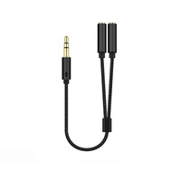 3.5mm Audio Splitter Y Jack 1 Mâle à 2 Femelle M/F Stéréo Écouteur Connecteur Adaptateur Microphone Casque Câble D'extension