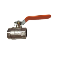 Robinet à bille en alliage de zinc avec poignée en fer nickelé, interrupteur manuel, filetage interne, pour eau, fabrication ODM