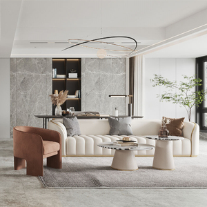 Bàn ăn và ghế tròn sang trọng bàn ăn căn hộ gia đình đơn giản hiện đại - Product Image 5