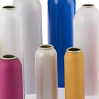 Aérosol en aluminium vide rechargeable peut pulvériser des boîtes en métal avec des valves d'aérosol de BOV pour les produits cosmétiques