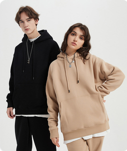 Evertop Custom <strong>Plus</strong> <strong>Size</strong> Men's Hoodies Sweatshirts OEM/ODM Streetwear Heavyweight Embossed <strong>Pullover</strong> for Winter - Product Image 3