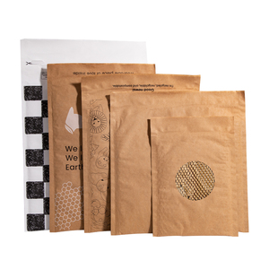 Xcgs biểu tượng tùy chỉnh kích thước lớn 100% tái chế không thấm nước tổ ong giấy bưu phẩm đệm giấy bưu phẩm cho vận chuyển vận chuyển túi - Product Image 4