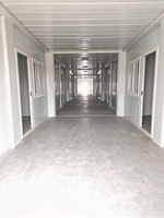 Maison préfabriquée à assemblage rapide, conteneur détachable pour dortoirs de personnel de construction et bureaux