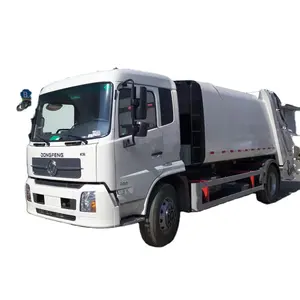 Pemasok langsung Tiongkok buatan khusus Dongfeng cerdas 13 meter kubik dikomroresi truk sampah truk baru digunakan