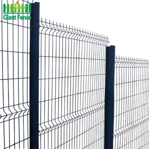 3D Garden Curved Wire Mesh Security Fence Panels Outdoor Galvanized Coated Frame Privacy PVC Wood Plastic Home Farm Rail Houses