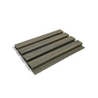 Paneles Decorativos de Rejilla de WPC PVC, Elegantes y Duraderos, para Pared y Techo, Diseño Moderno, Rejilla de Madera Plástica para Jardín