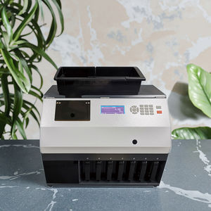 Compteuse et trieuse de pièces CS-610 avec écran LCD, détection de contrefaçon, trémie de 2000 pièces, totalisation, sous-totaux, valeur, nombre de pièces - Product Image 1