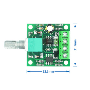 ตัวควบคุมความเร็วมอเตอร์ PWM DC 1.8V-2A พร้อมสวิตช์ปรับความเร็ว 3V 5V 6V 12V โมดูลอิเล็กทรอนิกส์ 1803BK - Product Image 5