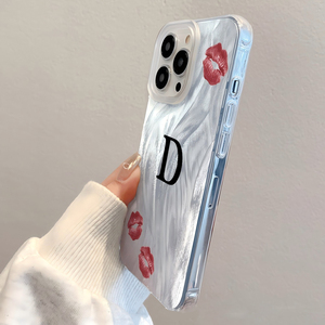 เคสโทรศัพท์มือถือลายพิมพ์ตัวอักษรภาษาอังกฤษสีเงินแบบผ้าไหม <span class=keywords><strong>ราคา</strong></span>สุดคุ้ม สำหรับ iPhone 11 <span class=keywords><strong>12</strong></span> 13 14 15 16 17 <span class=keywords><strong>Pro</strong></span> <span class=keywords><strong>Max</strong></span> Air - Product Image 3