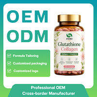 Capsules de collagène au glutathion, marque privée OEM ODM, pour éclaircir la peau, anti-âge, complément alimentaire beauté pour femmes