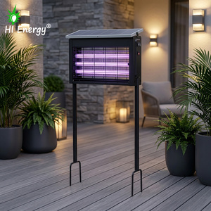 Lampe Solaire Anti-<span class=keywords><strong>Moustiques</strong></span> LED Rechargeable à Batterie Lithium, Piège à Insectes Extérieur, Couverture 400m, Utilisation Jardin <span class=keywords><strong>et</strong></span> Patio, Étanche à la Pluie - Product Image 1