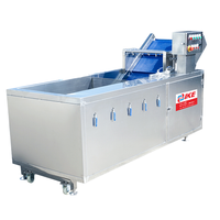 Commerciële belwasmachine voor fruit, groenten, appel, olijf, chili, bladgroenten, voedselverwerkingsapparatuur
