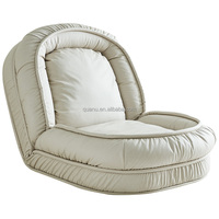 102893 Quanu, gran oferta, diseño moderno, respaldo plegable ovalado, relleno de esponja a prueba de humedad, sofá de tela para sala de estar