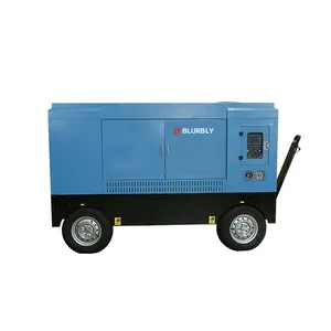 Full automatic control 194KW power water well drilling mining use diesel screw machine 17 bar air compressor