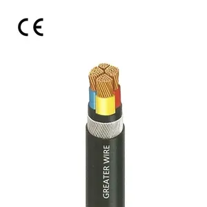 Núcleo de cobre subterrâneo blindado SWA para cabo de alimentação XLPE, 0.6/1kV 2/3/4/5 Núcleo de cobre 240mm2 630mm2 1400mm2 110Kv