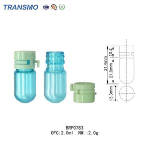 Mini Botella de Crema en Forma de Pastilla, Tubo Redondo de Brillo Labial, Logotipo Personalizado, Tubos de Brillo Labial Lindos en Forma de Pastilla de 2 ml - Product Image 2