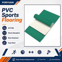 Pflegeleichter Elastischer PVC-Sportbodenbelag in Rollenform für Indoor-Sporthallen und Basketballplätze